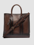QUENTIN 026 - Brown Leather Briefcase - image OCBENNI26TUCS3D225TU0 - 1