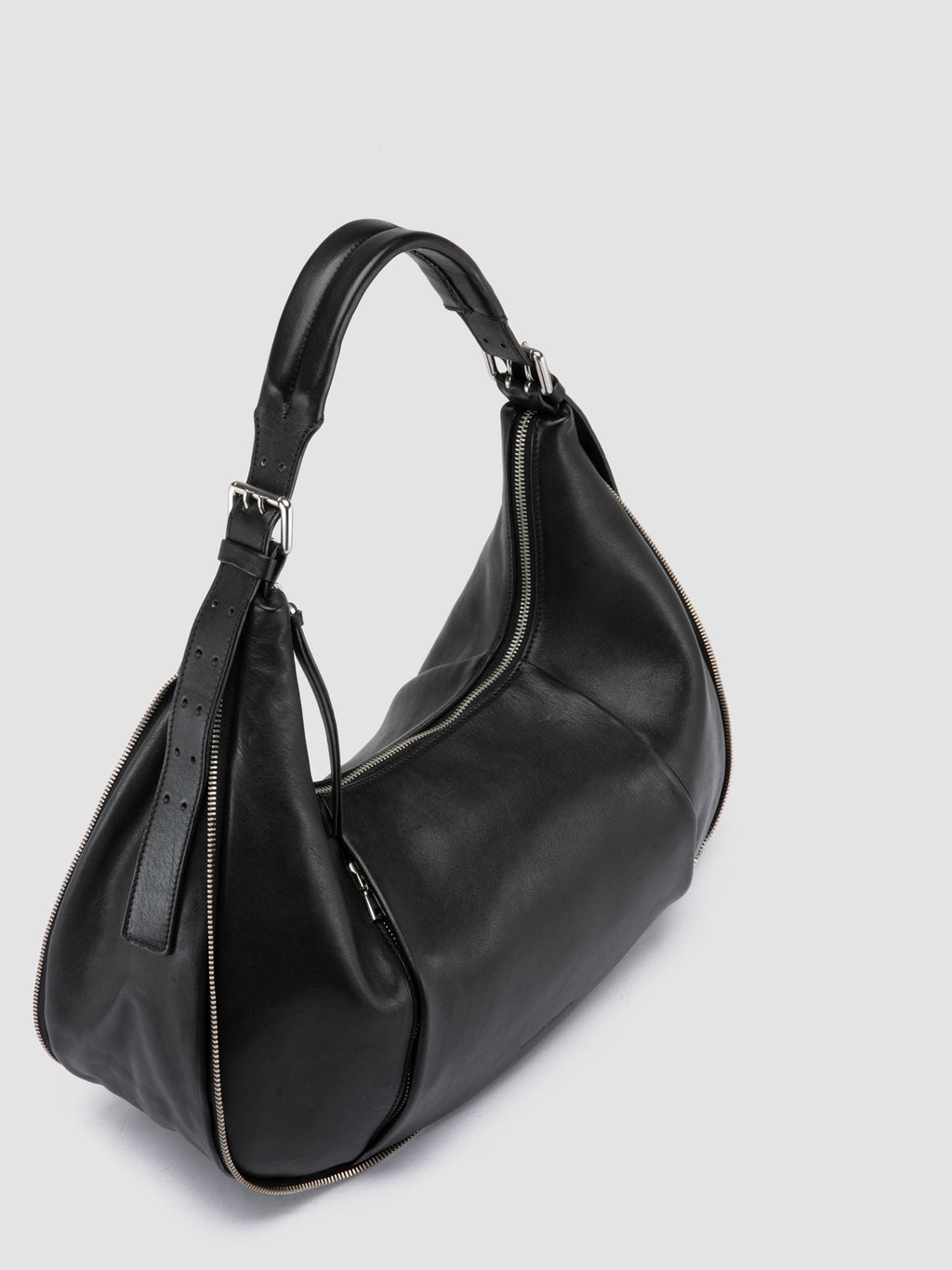 GHINZA 002 - Black Leather Shoulder Bags