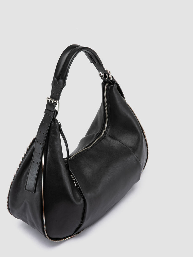GHINZA 002 - Black Leather Shoulder Bags
