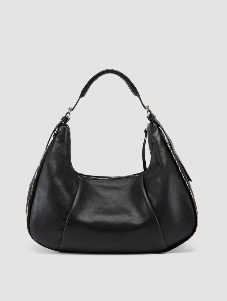 GHINZA 002 - Black Leather Shoulder Bags