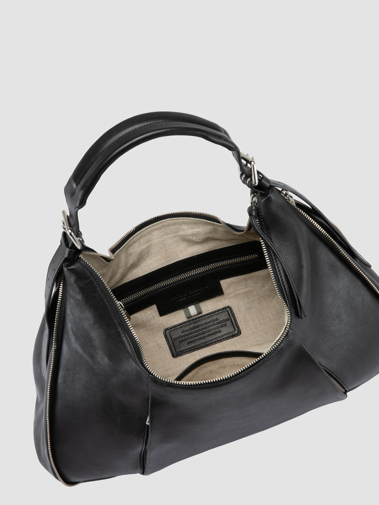GHINZA 002 - Black Leather Shoulder Bags
