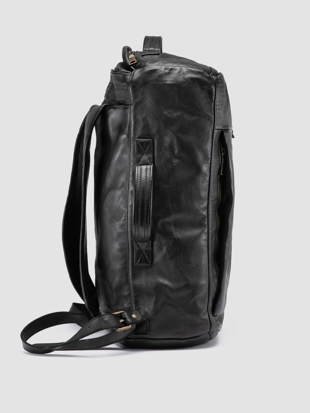 HELMET 052 - Black Leather Backpack - image OCBHELM52IGNIS1000TU0 - 4