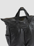 HELMET 055 - Schwarzer Lederrucksack