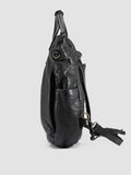 HELMET 055 - Schwarzer Lederrucksack