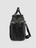 HELMET 056 - Black Leather Travel Bag