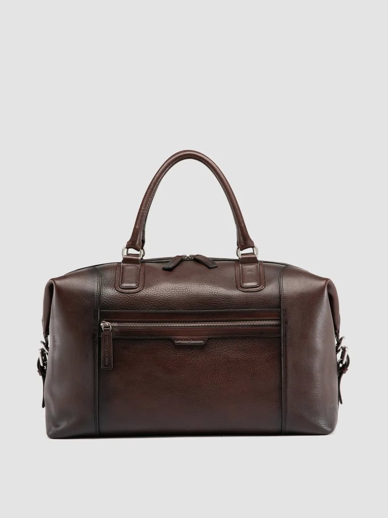 JULES 006 - Brown Leather Travel Bag