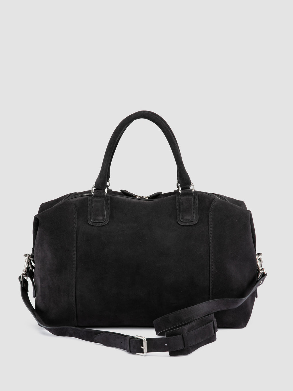 JULES 006 - Black Suede Travel Bag - image OCBJULE06LIGC3G101TU0 - 6