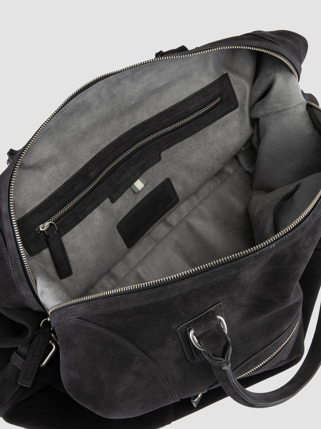 JULES 006 - Black Suede Travel Bag - image OCBJULE06LIGC3G101TU0 - 8