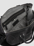 JULES 006 - Black Suede Travel Bag - image OCBJULE06LIGC3G101TU0 - 8