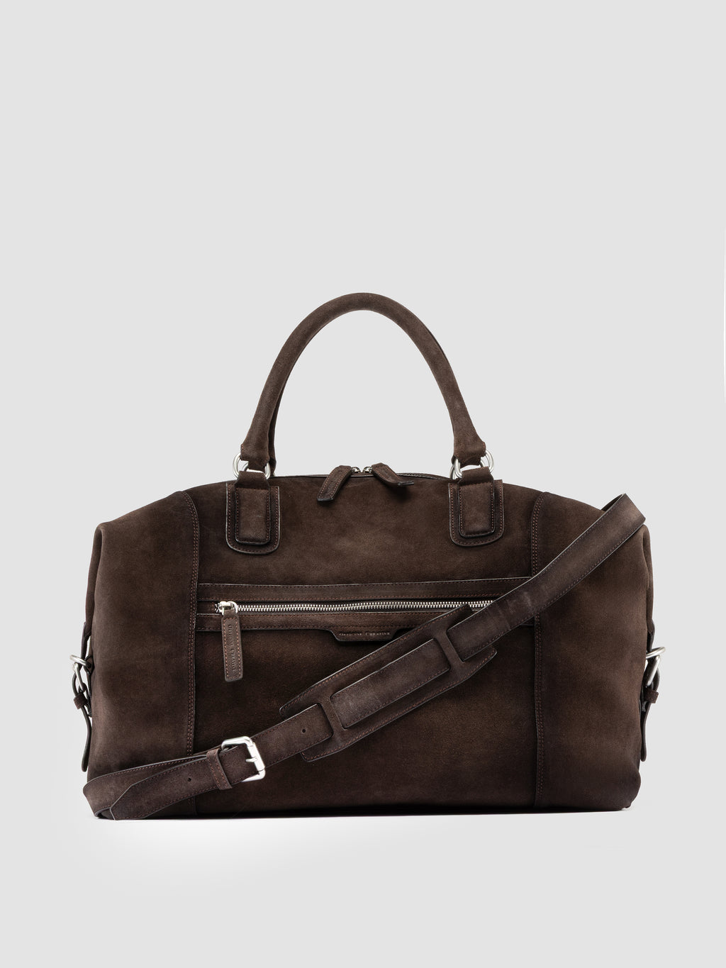JULES 006 - Brown Suede Travel Bag