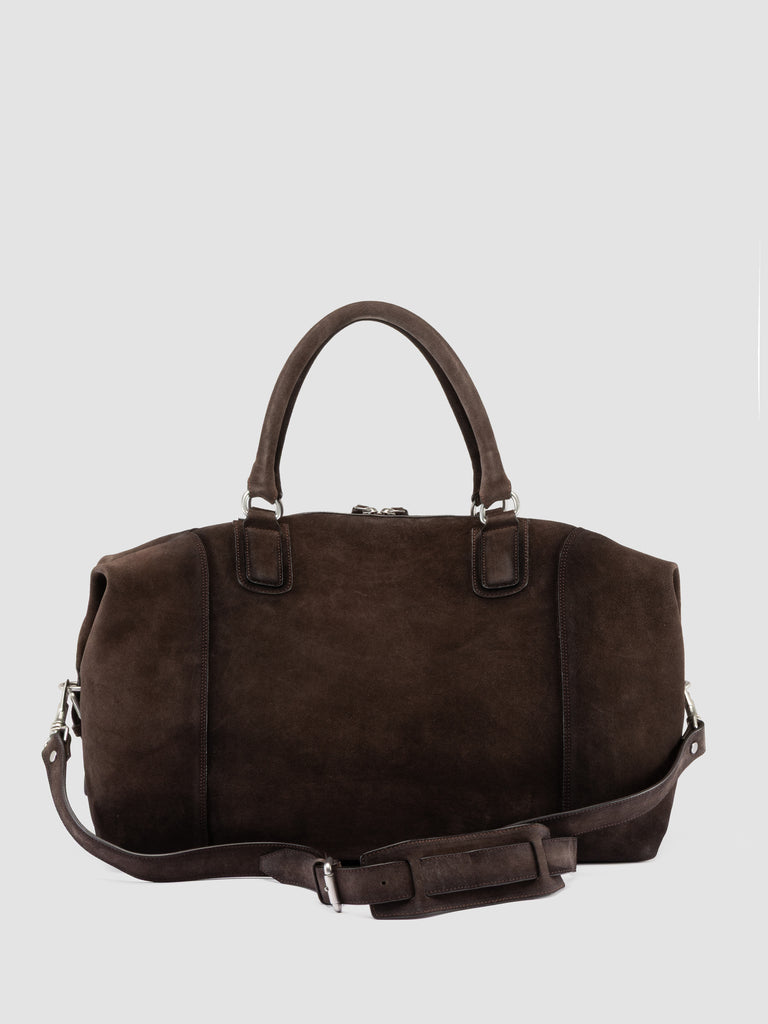 JULES 006 - Brown Suede Travel Bag