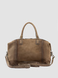JULES 006 - Taupe Suede Travel Bag - image OCBJULE06LIGC3LEADTU0 - 5