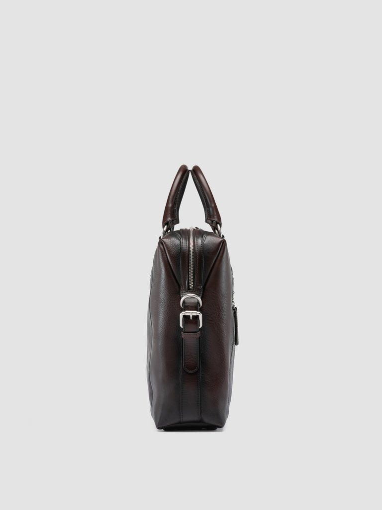 JULES 007 - Brown Leather Briefcase