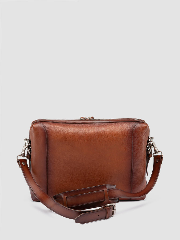 JULES 009 - Brown  Leather Briefcase