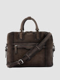 JULES 011 - Brown Suede Briefcase - image OCBJULE11LIGC3G110TU0 - 1