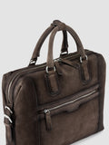JULES 011 - Brown Suede Briefcase - image OCBJULE11LIGC3G110TU0 - 2