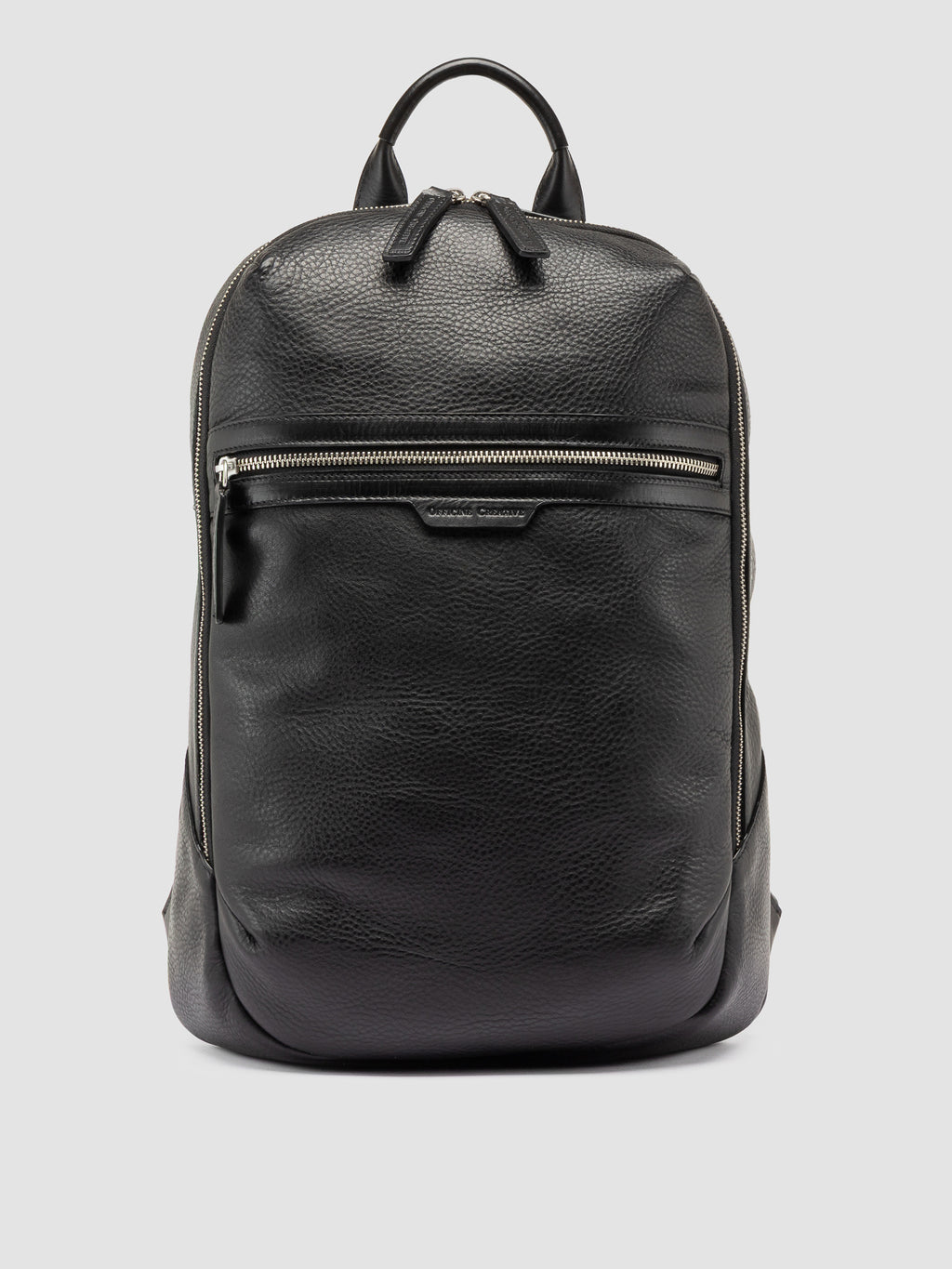 JULES 012 - Black Leather Backpack