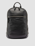 JULES 012 - Black Leather Backpack