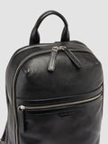 JULES 012 - Black Leather Backpack