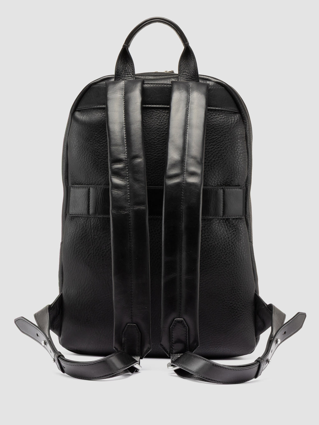 JULES 012 - Black Leather Backpack