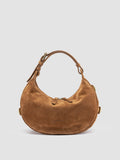 JULIE 016 - Brown Suede Shoulder Bag - image OCBJULT16LIGC1E280TU0 - 1