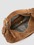 JULIE 016 - Brown Suede Shoulder Bag - image OCBJULT16LIGC1E280TU0 - 6