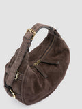 JULIE 016 - Brown Suede Shoulder Bag