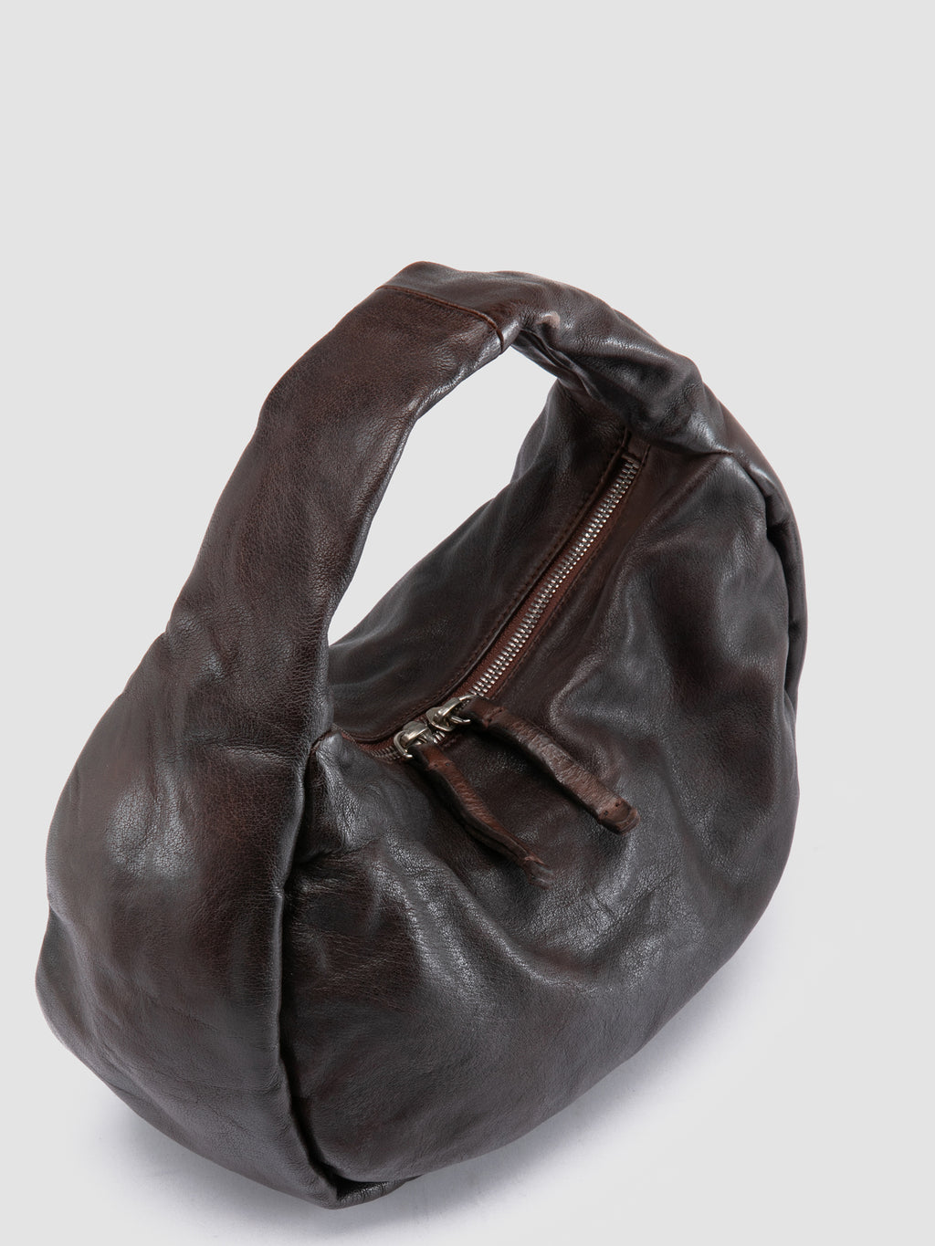 BOLINA 044 - Braune Schultertasche aus Leder