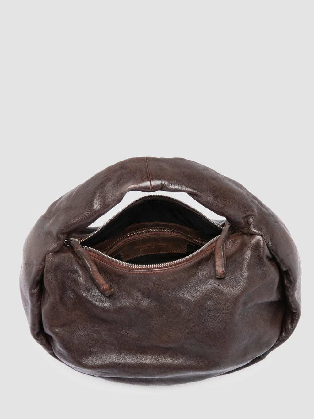 BOLINA 044 - Braune Schultertasche aus Leder