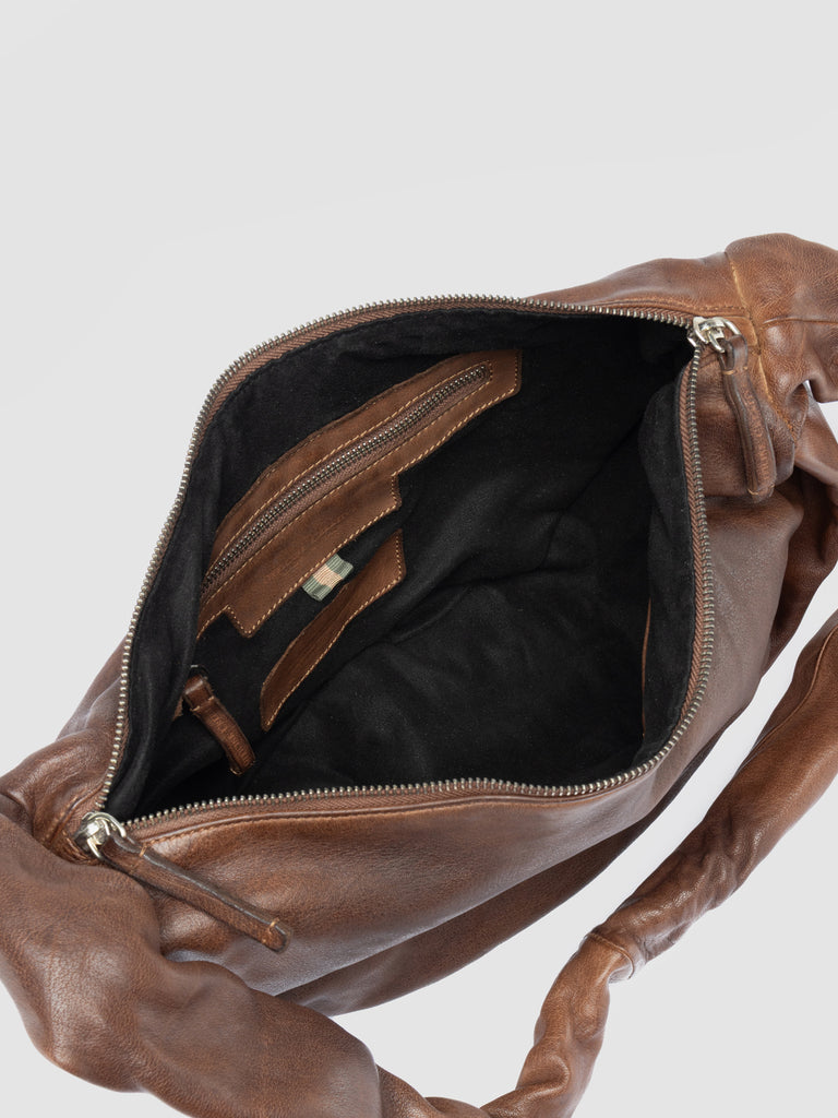 BOLINA 046 - Brown Leather Crossbody Bag