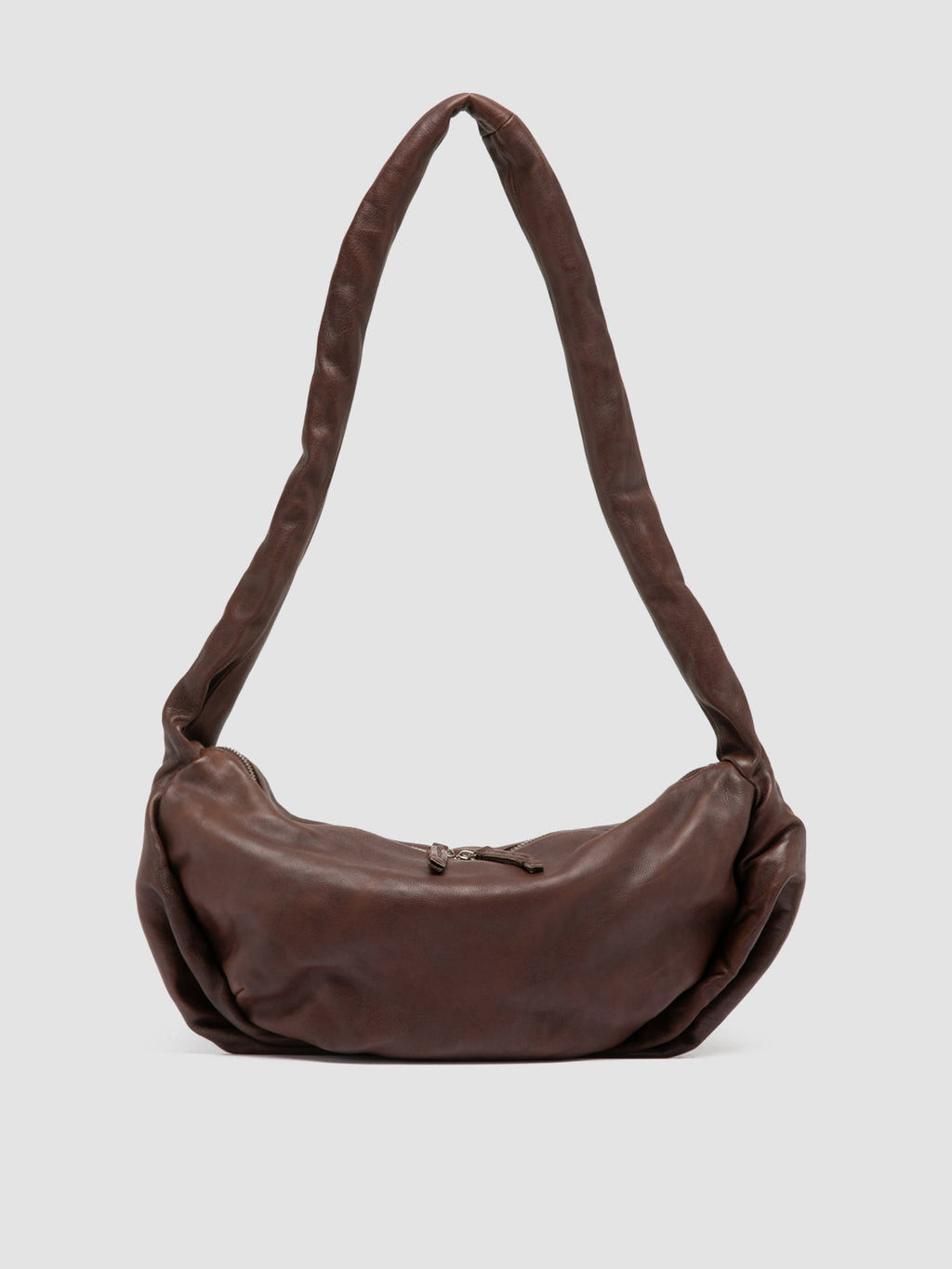 BOLINA 046 - Brown Leather Crossbody Bag - image OCBKNOT46IGNISH224TU0 - 1