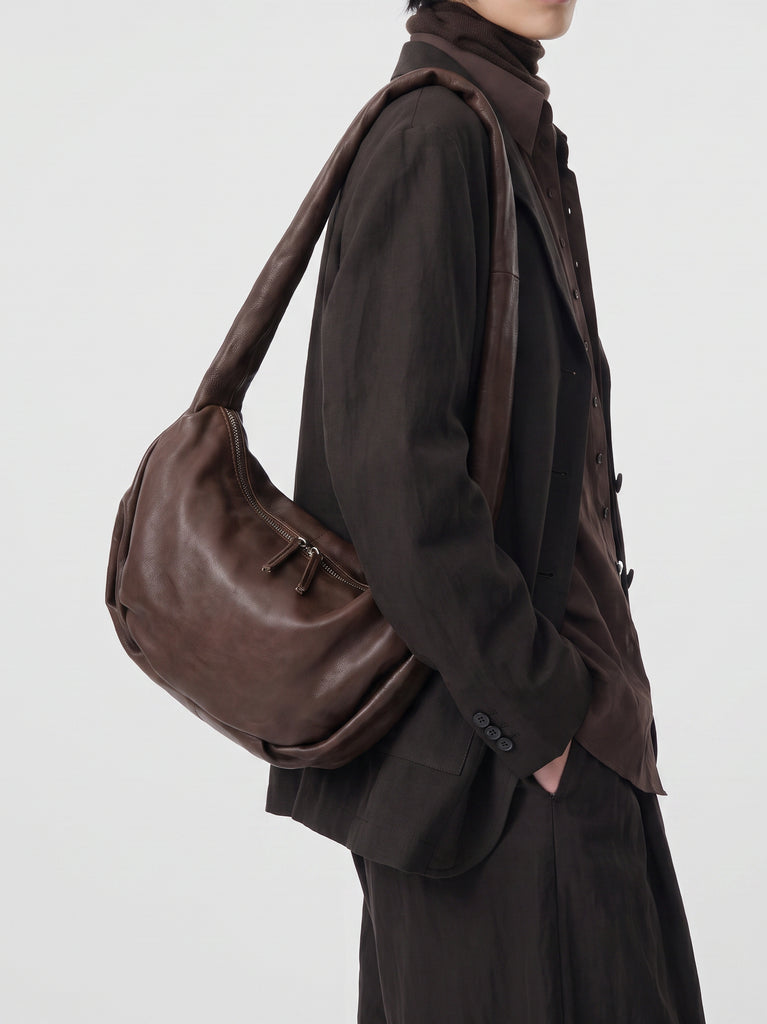 BOLINA 046 - Brown Leather Crossbody Bag