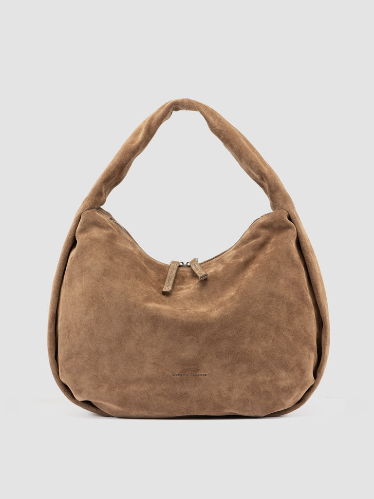 BOLINA 048 - Brown Suede Shoulder Bag