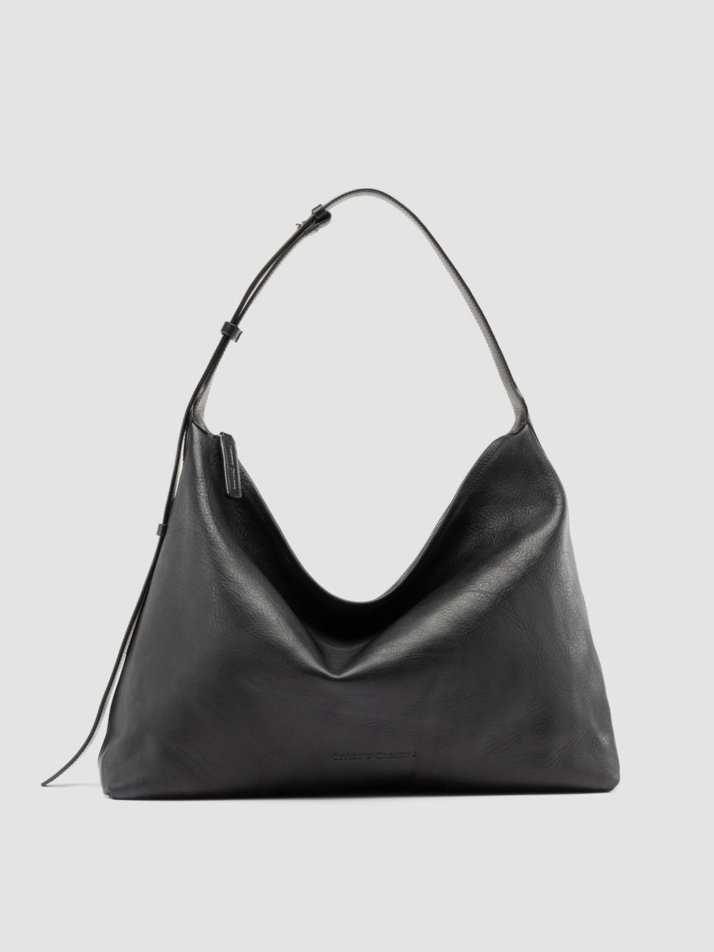 MADERNA 002 - Black Leather Shoulder Bag - image OCBMAD002ETRU21000TU0 - 1