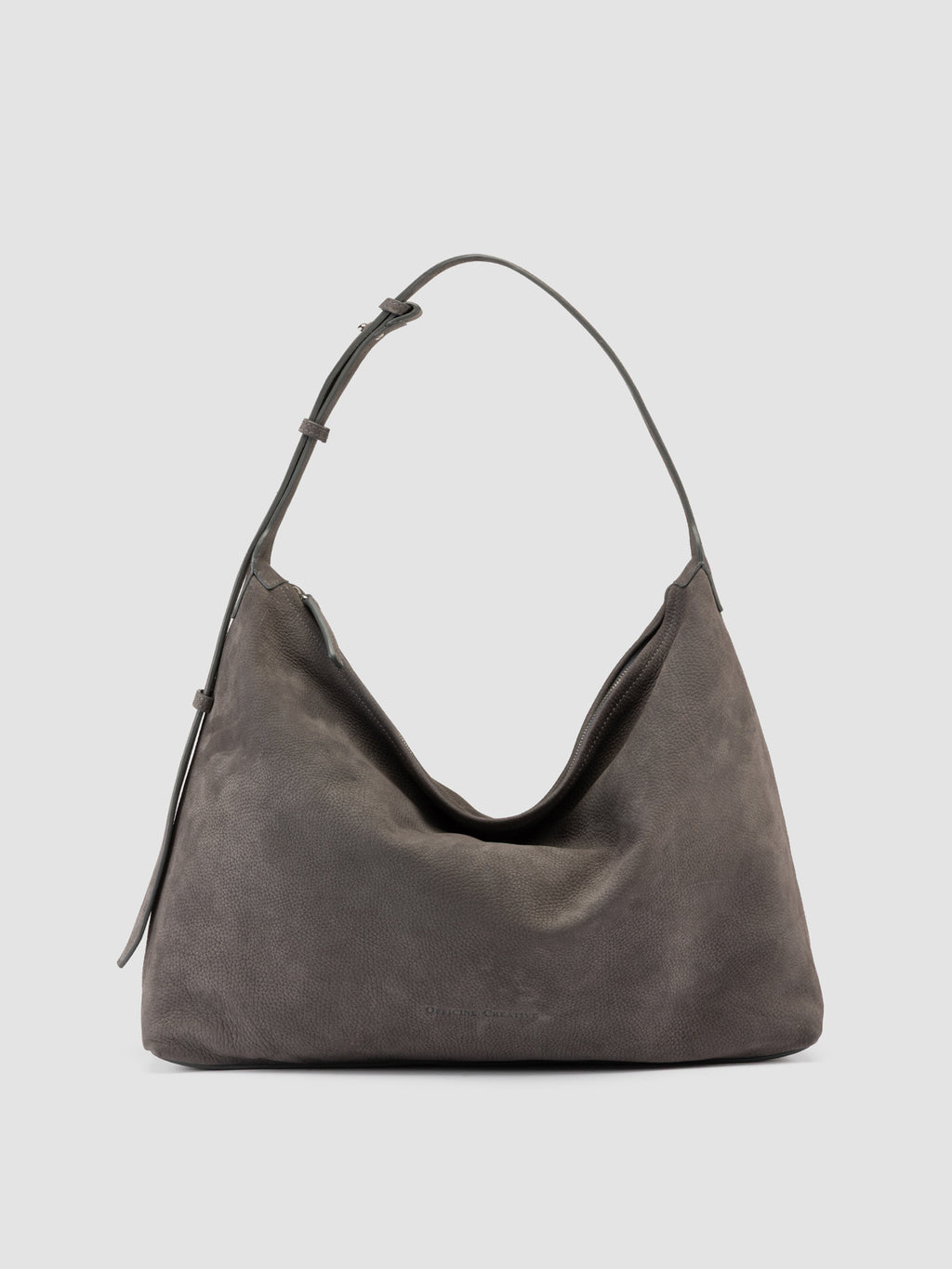 MADERNA 002 - Taupe Leather Shoulder Bag - image OCBMAD002NABU4G121TU0 - 1