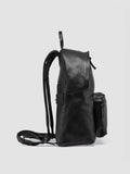 OC PACK 001 - Black Leather Backpack