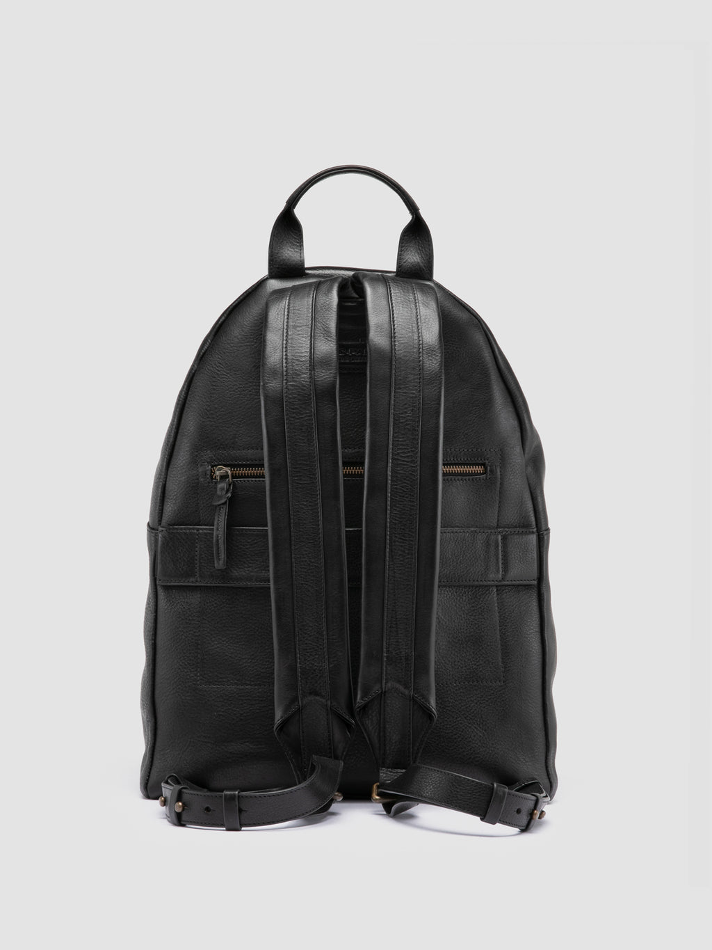 OC PACK 001 - Black Leather Backpack