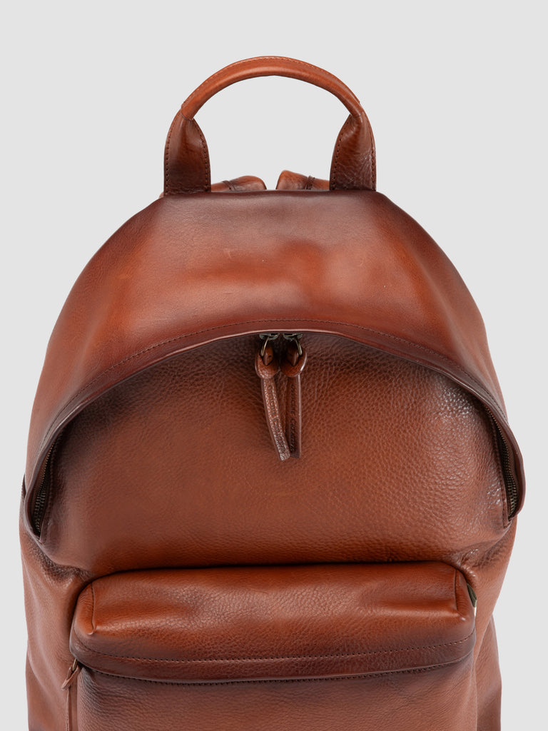 OC PACK 001 - Brown Leather Backpack