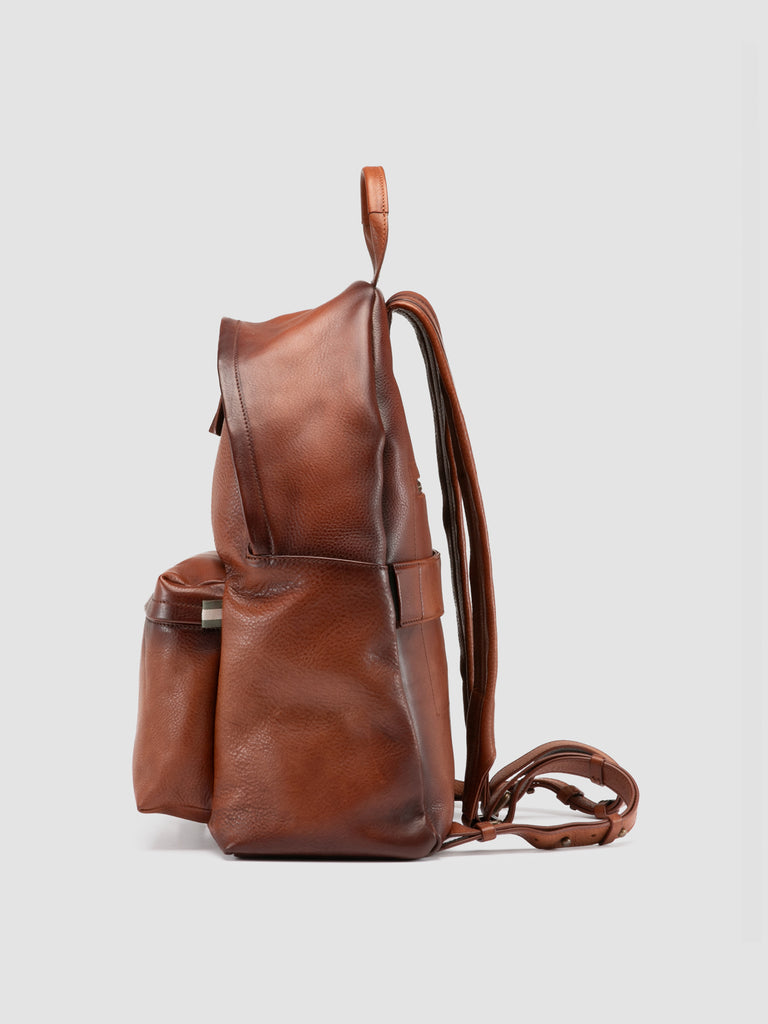 OC PACK 001 - Brown Leather Backpack