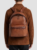 OC PACK 001 - Brown Leather Backpack