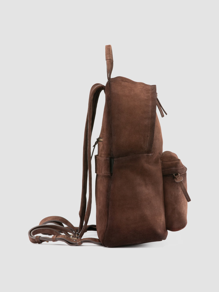 OC PACK 001 - Brown Suede Backpack