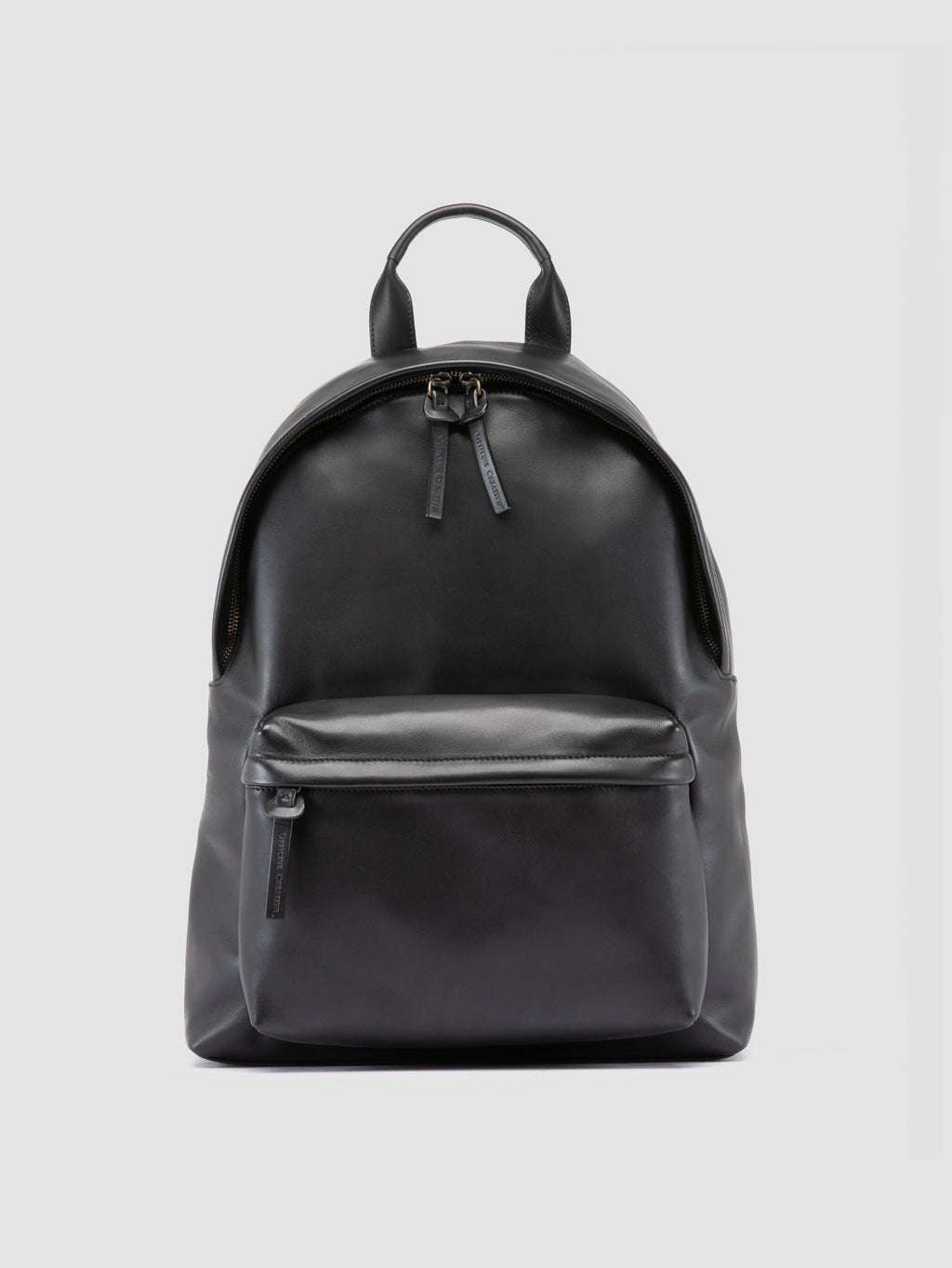 OC PACK 001 - Schwarzer Lederrucksack - image OCBPACK01SERP11000TU0 - 1