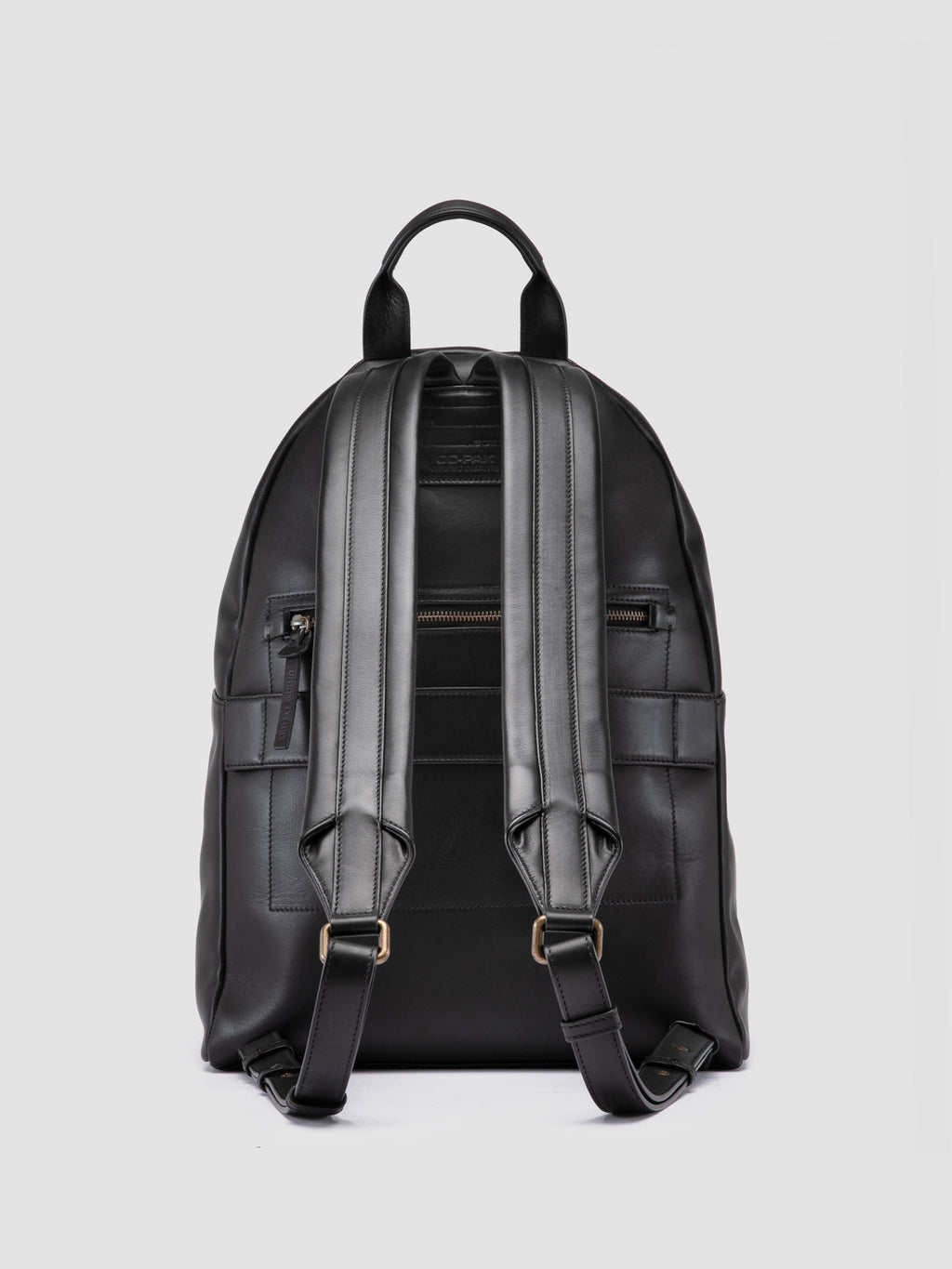 OC PACK 001 - Schwarzer Lederrucksack - image OCBPACK01SERP11000TU0 - 4
