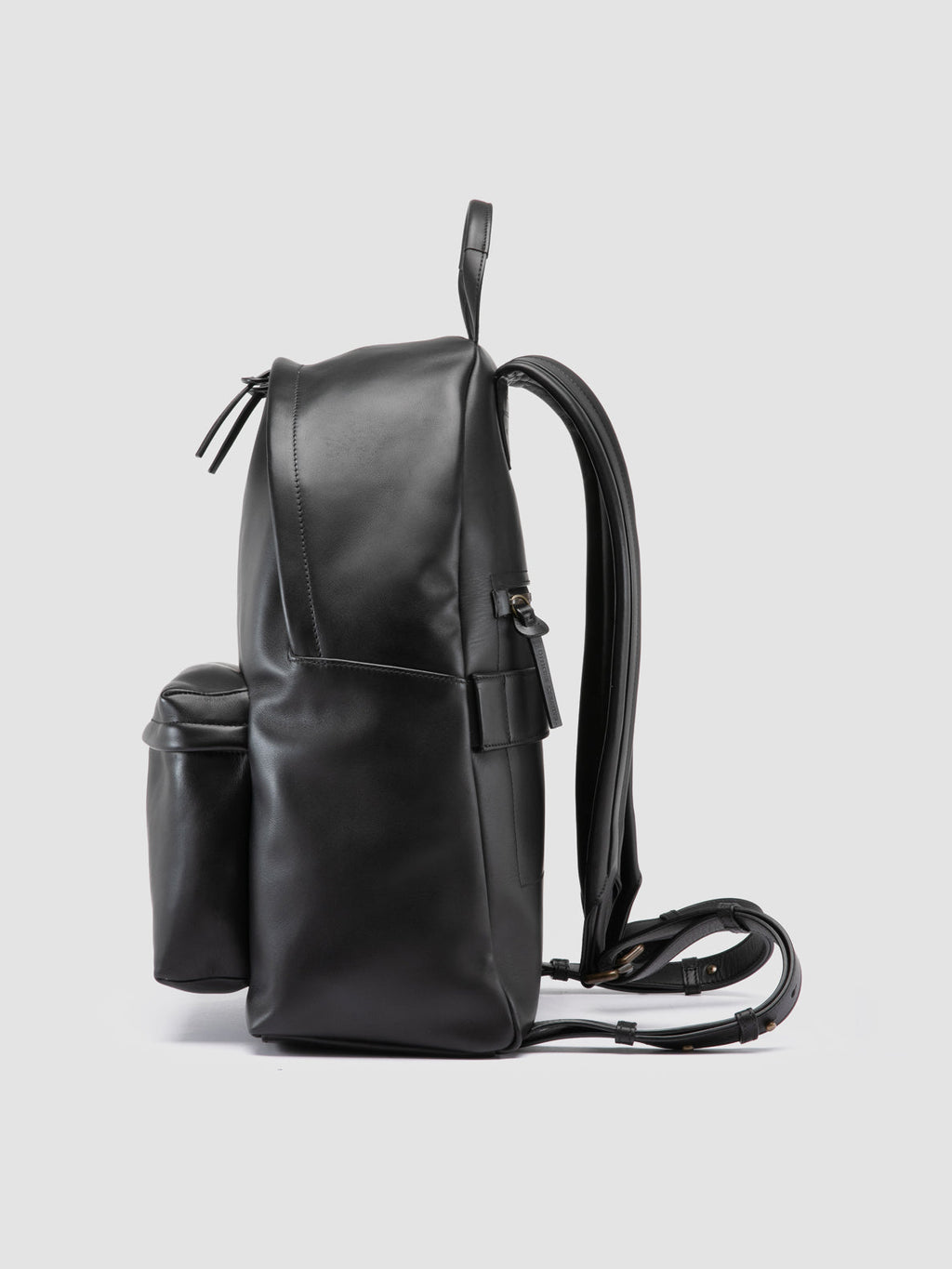 OC PACK 001 - Schwarzer Lederrucksack - image OCBPACK01SERP11000TU0 - 5