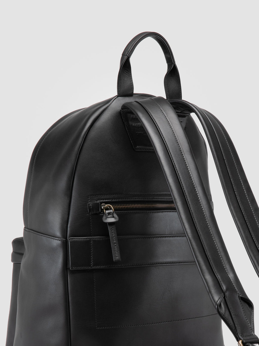 OC PACK 001 - Schwarzer Lederrucksack - image OCBPACK01SERP11000TU0 - 6