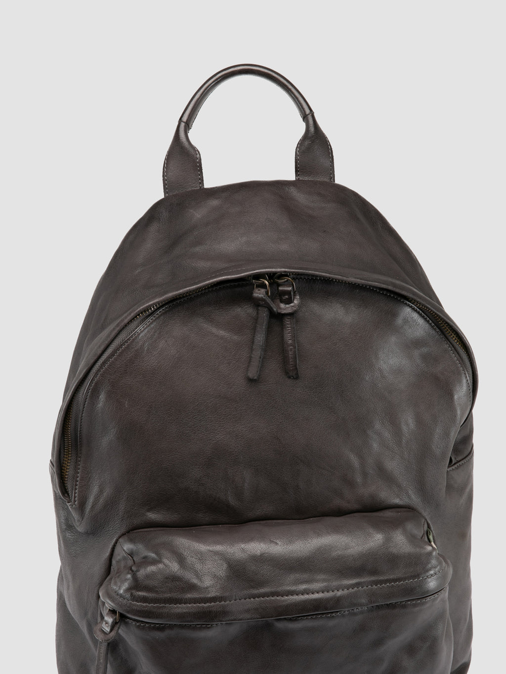OC PACK 004 - Rucksack aus grauem Leder