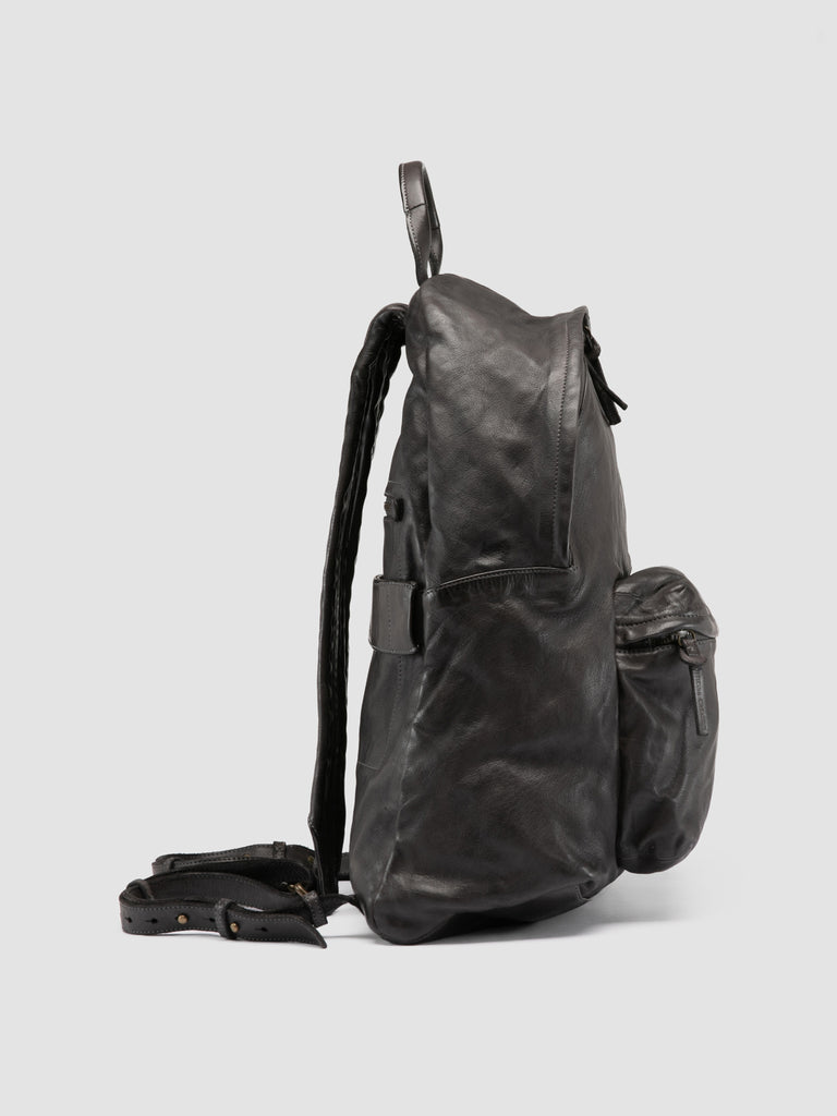 OC PACK 004 - Rucksack aus grauem Leder