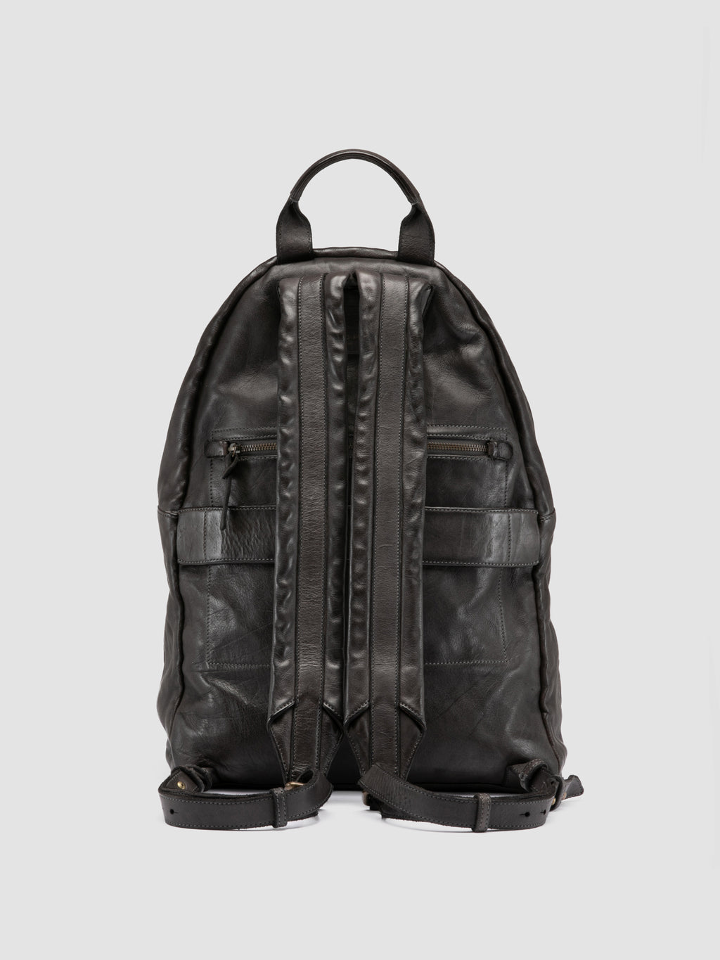OC PACK 004 - Rucksack aus grauem Leder