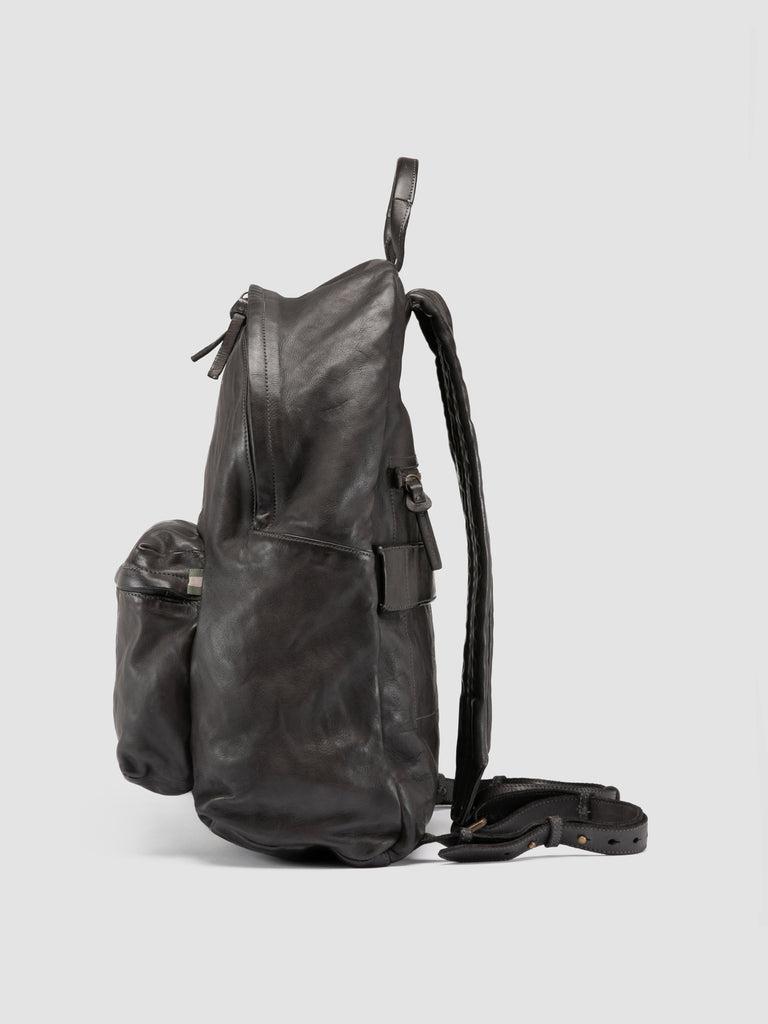 OC PACK 004 - Rucksack aus grauem Leder