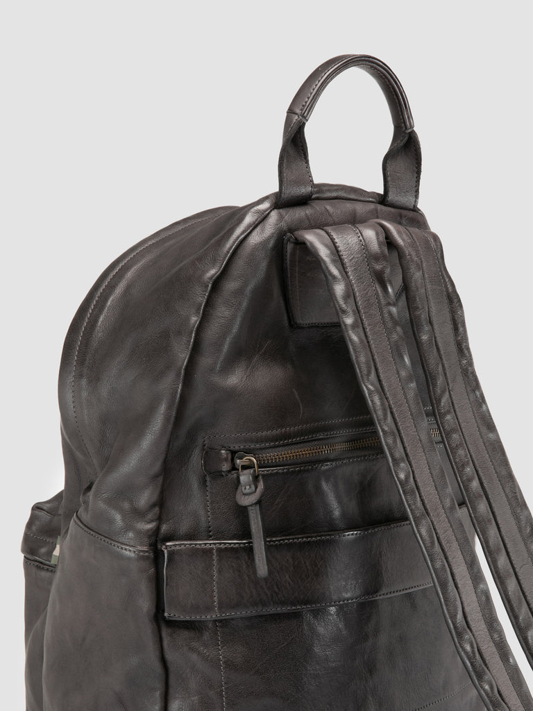 OC PACK 004 - Rucksack aus grauem Leder